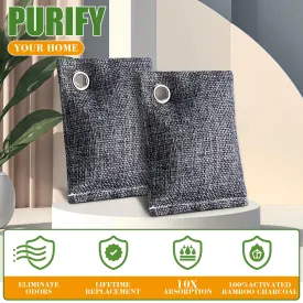 Activated Charcoal Odor Absorber 8 Pack, Nature Coconut Shells Charcoal Air Purifying Bag for Strong Odor, Charcoal Bags Odor Absorber for Fresh Home Car Closet Musty Odor Eliminator Deodorizer