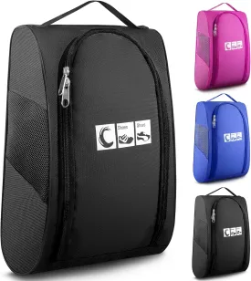 Ailaka Portable Oxford Travel Shoe Bag, Waterproof Shoe Packing Storage Organizer with Zipper Closure