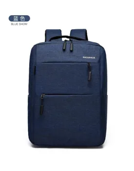 Anti-Theft Quick Response Backpack Bags With Usb Port -Blue