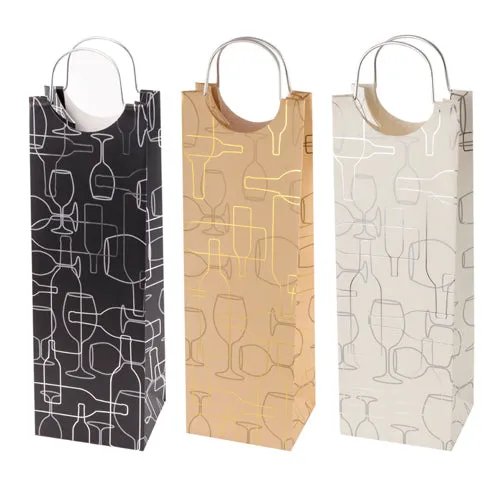 Assorted Silhouette Wine Bag by Cakewalk