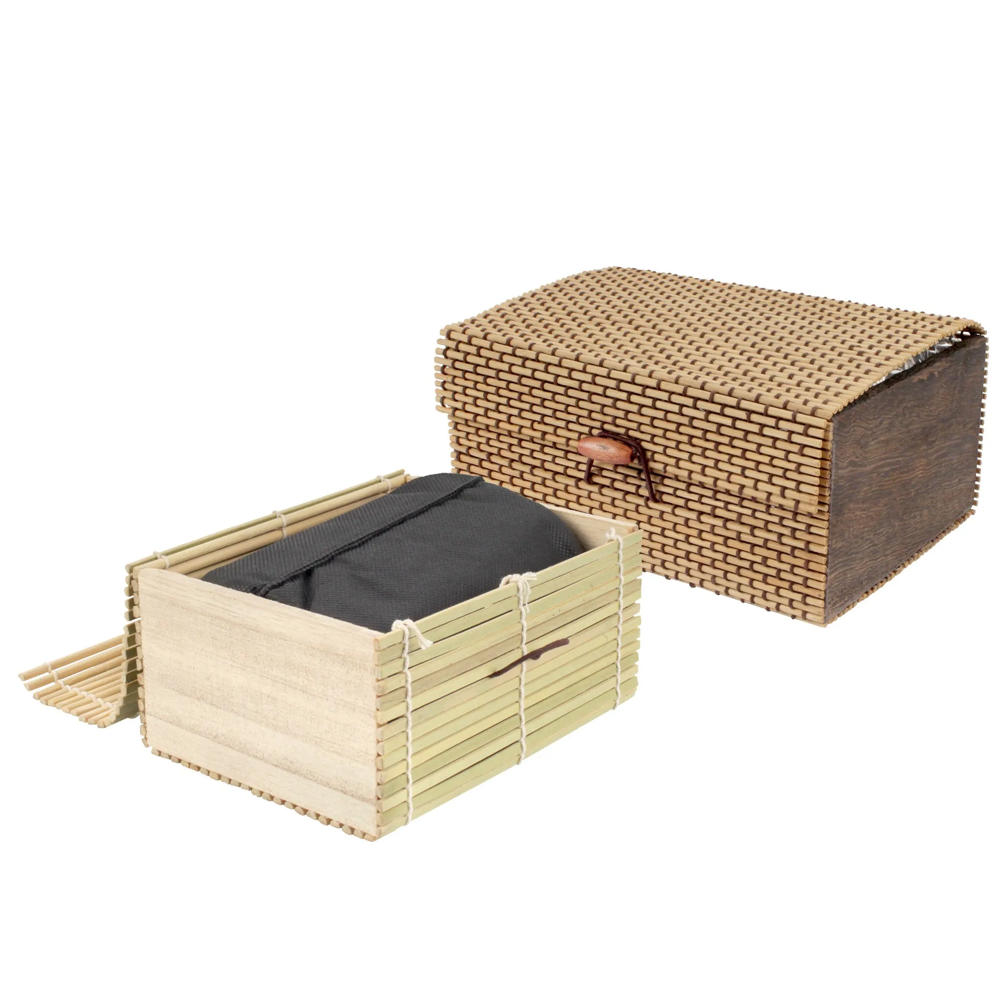 Bamboo Charcoal Odor Absorber Bag in Decorative 6.25" x 4.75" x 3" Box