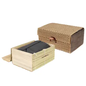 Bamboo Charcoal Odor Absorber Bag in Decorative 6.25" x 4.75" x 3" Box