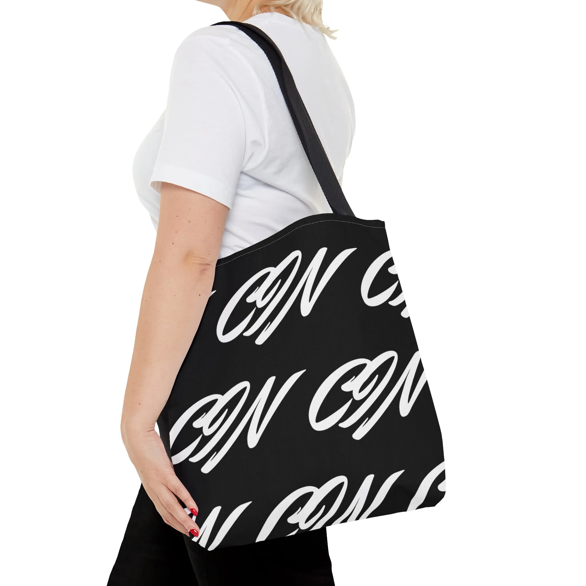 Black CIN Tote Bag (AOP)