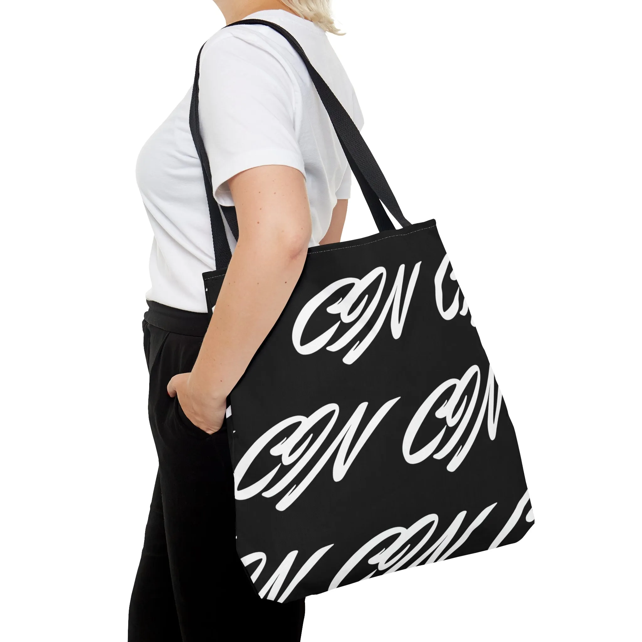 Black CIN Tote Bag (AOP)
