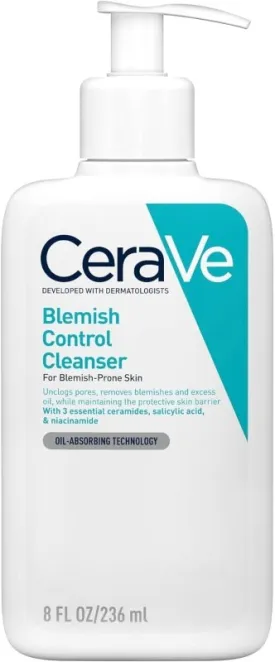 CeraVe Blemish Control Face Cleanser With 2% Salicylic Acid & Niacinamide Blemish-Prone Skin 236ml