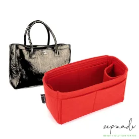 Chanel Cerf Large Bag Organizer Insert, Purse Organizer with Single Bottle Holder and Exterior Pockets