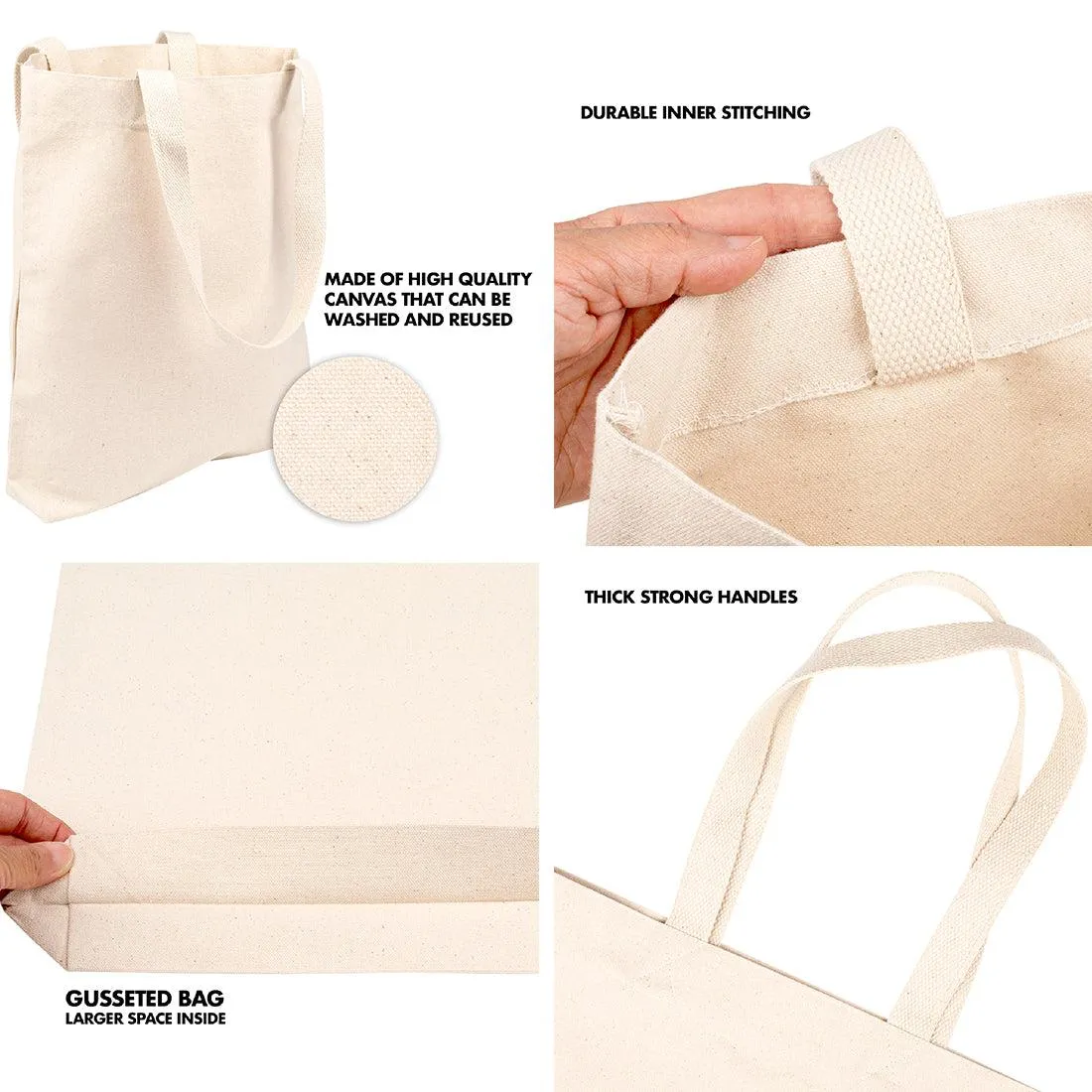 Custom Canvas Tote Bags for Kids - 12 Designs