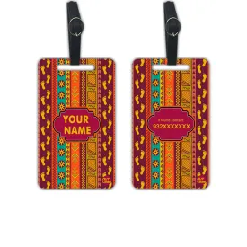 Custom Name Tags for Bags Identification Lable Set of 2 - Classic