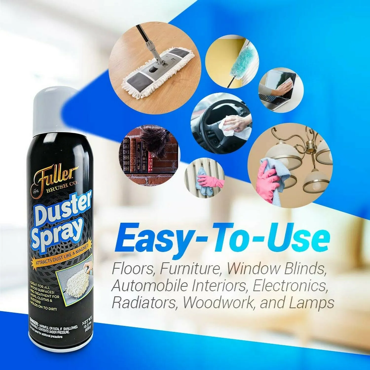 Duster Sprays (x2)   Dust Grabbing Microfiber Cloths