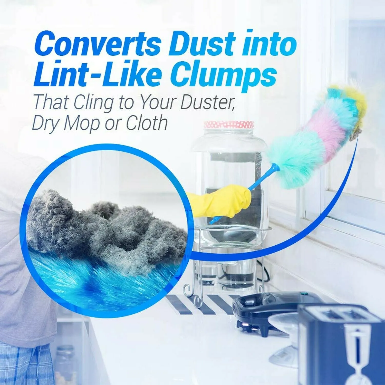 Duster Sprays (x2)   Dust Grabbing Microfiber Cloths