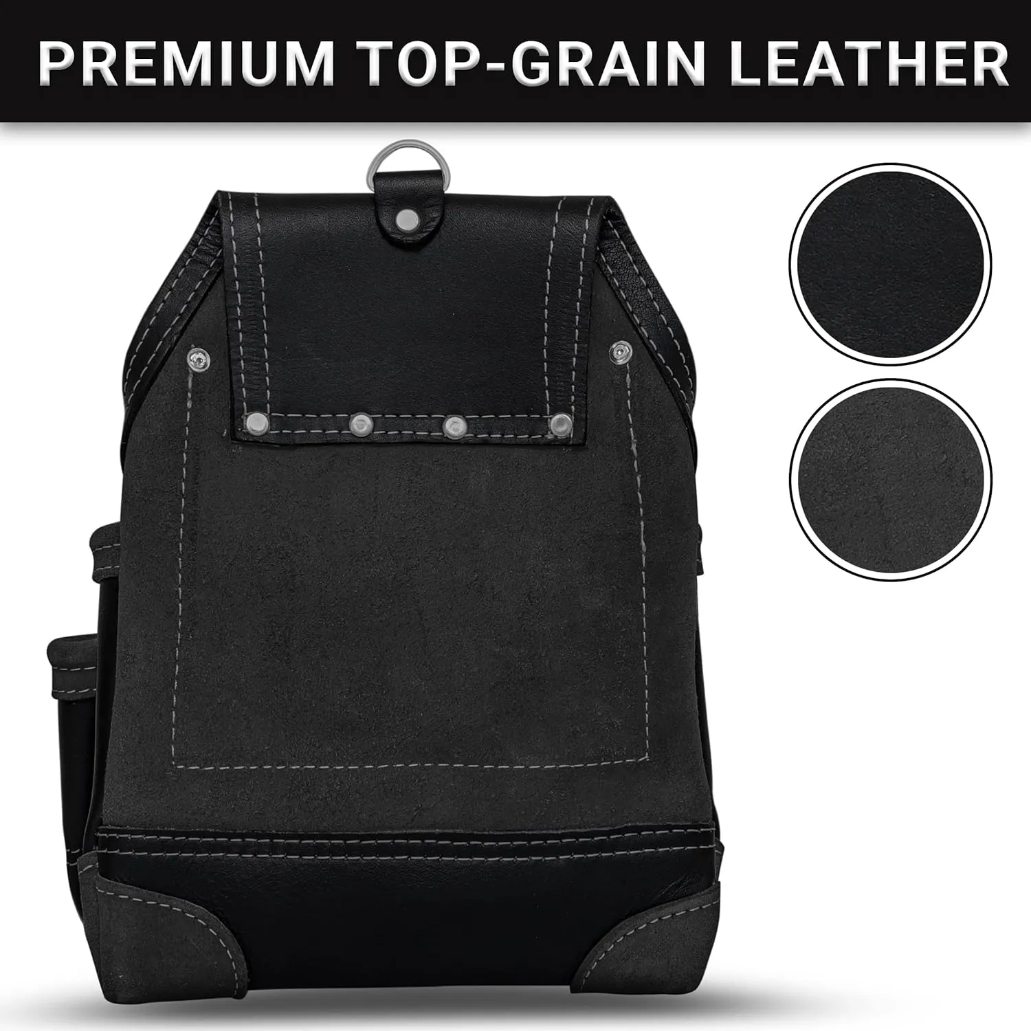 Fueri 7-Pocket Leather Tool Pouch with Belt