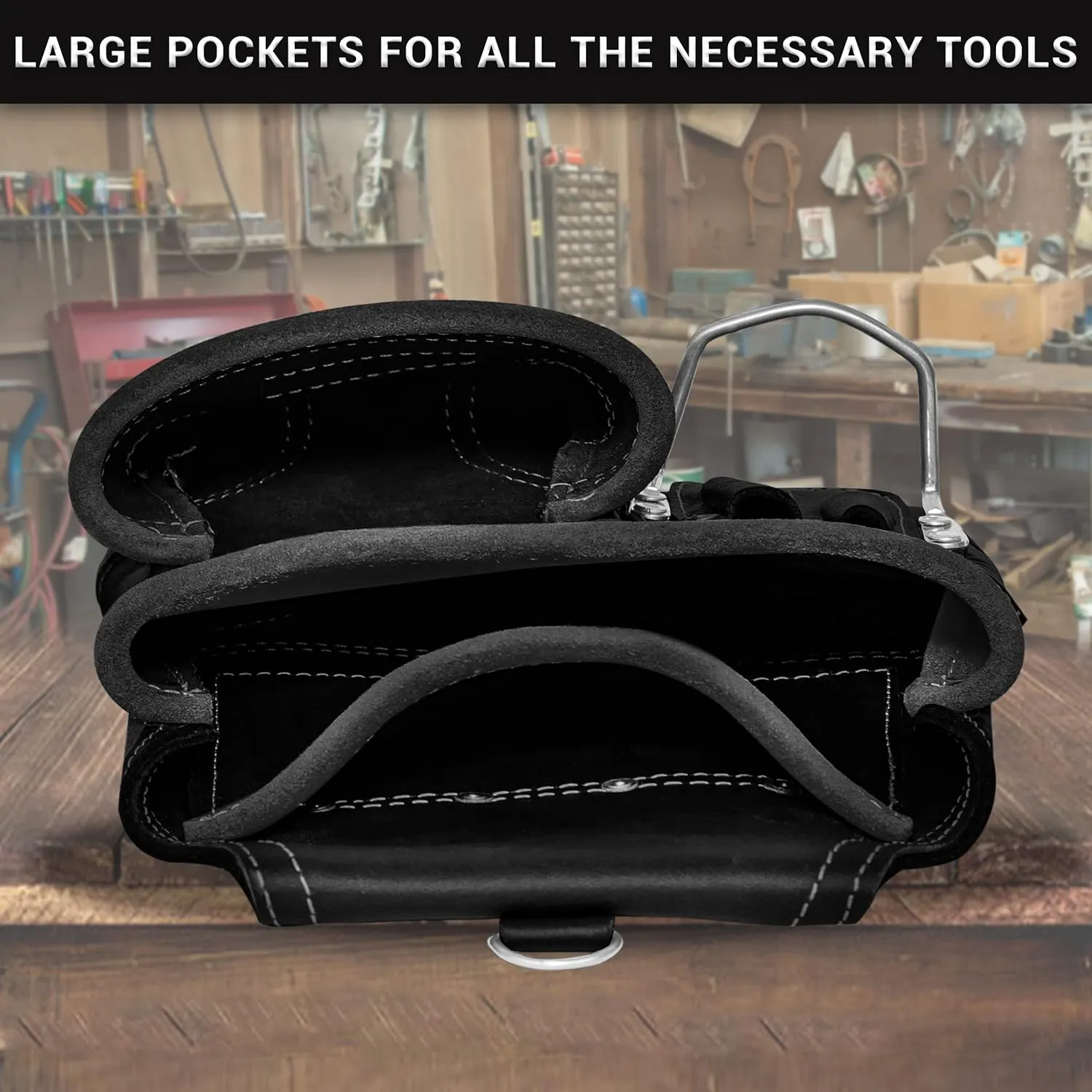 Fueri 7-Pocket Leather Tool Pouch with Belt