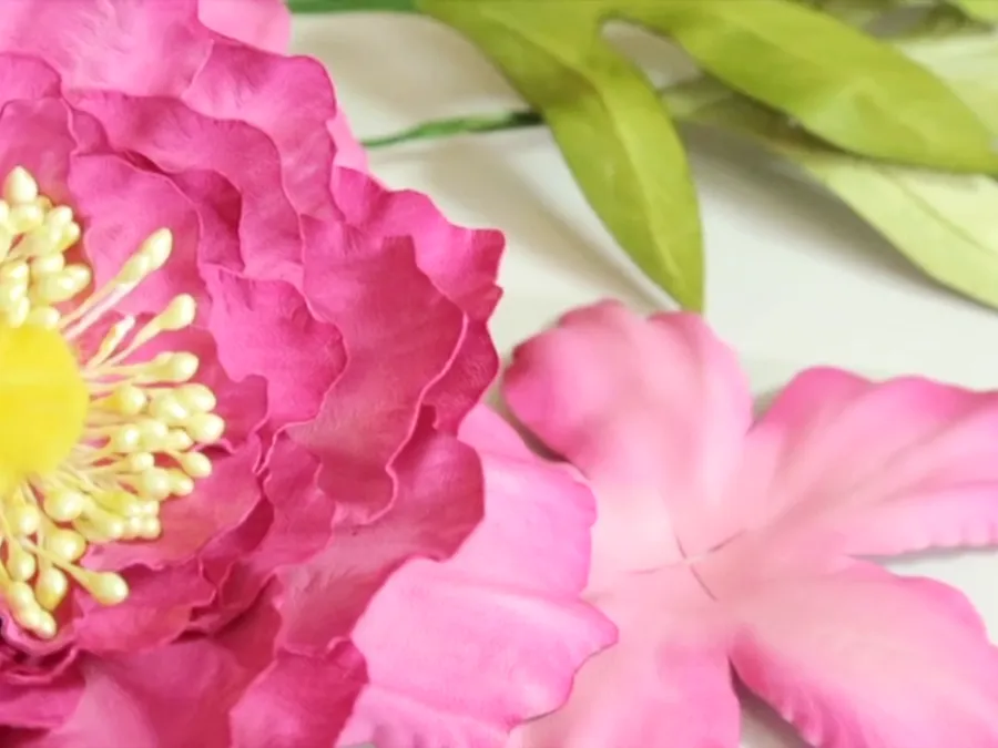 Hat Academy Online Tutorial  D12  "Peony Leather Flowers" -Leather for Lesson