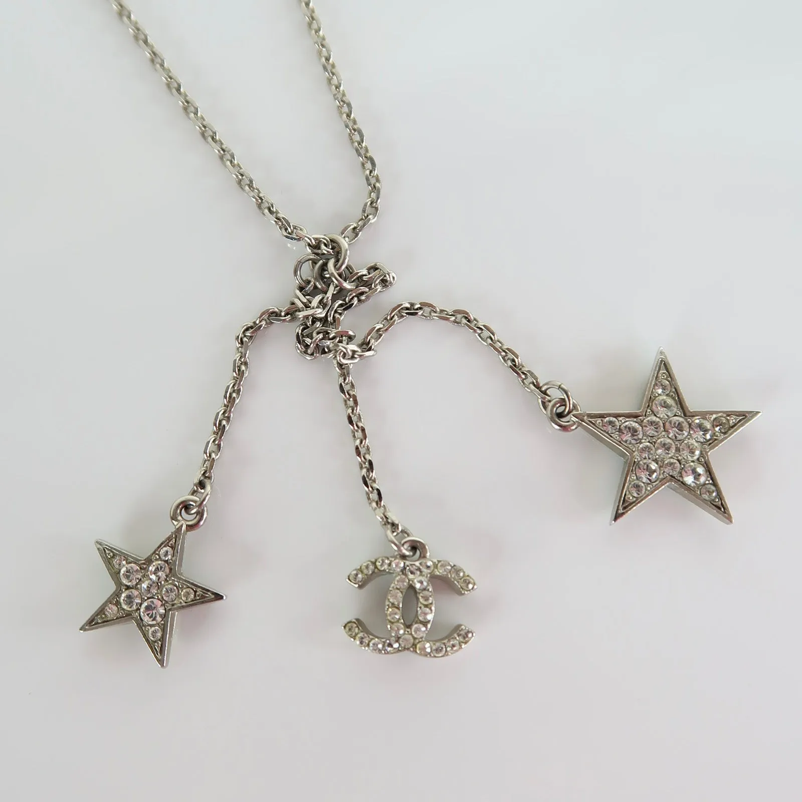 Interlocking CC & Star Necklace