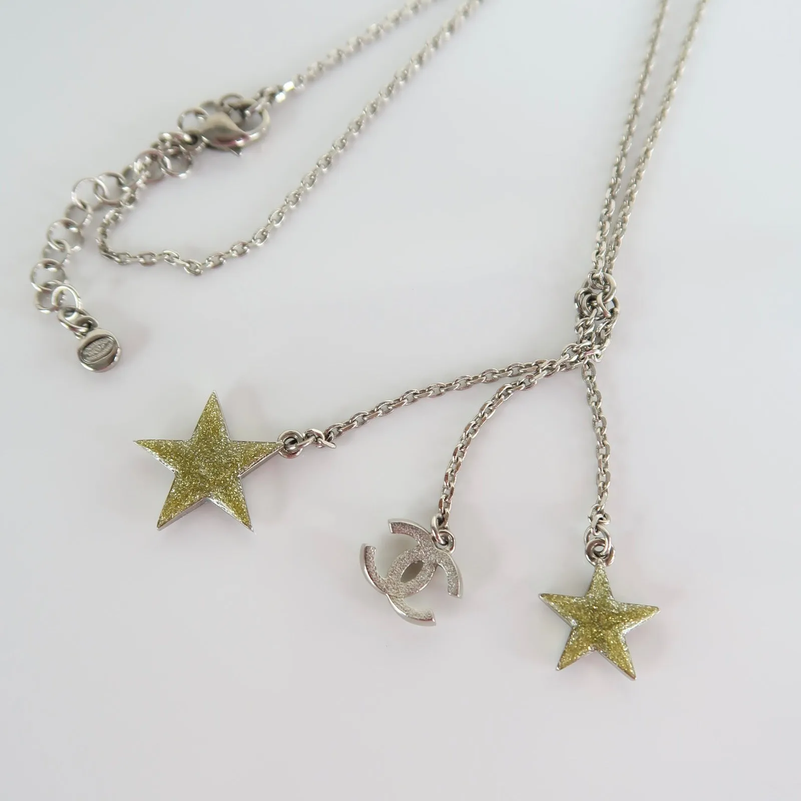 Interlocking CC & Star Necklace