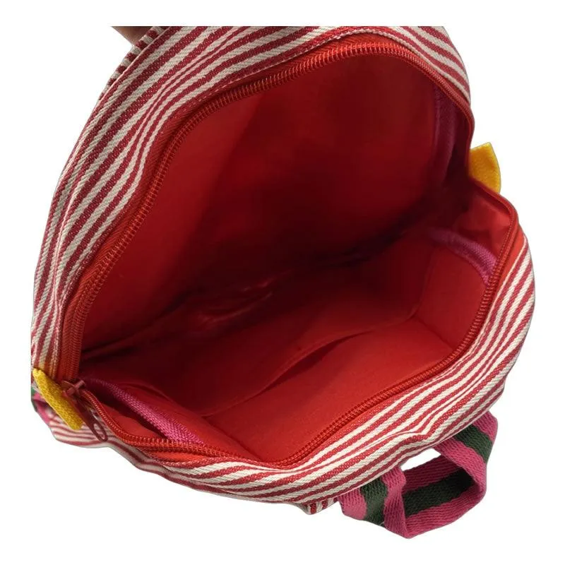 Kid's School Bags With Cute Cartoon Bear -G57 RED AND WHITE