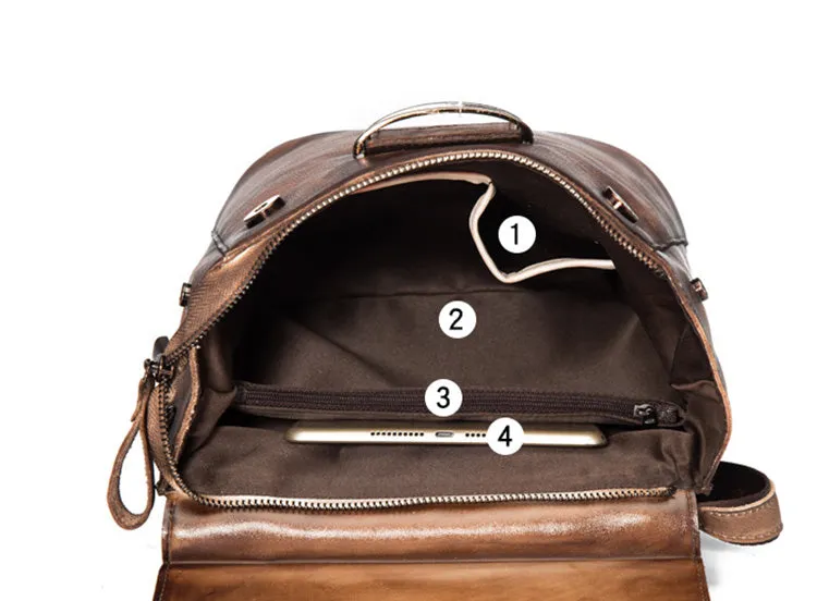 Ladies Leather Backpack Purse Rucksack Shoulder Handbags For Women