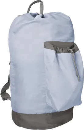 Laundry Bag Extra Large Heavy Duty, Laundry Backpack for College students, Travel Laundry Bags with Adjustable Strap, Dirty Clothes Hamper, College Dorm Room Essentials (Grey)