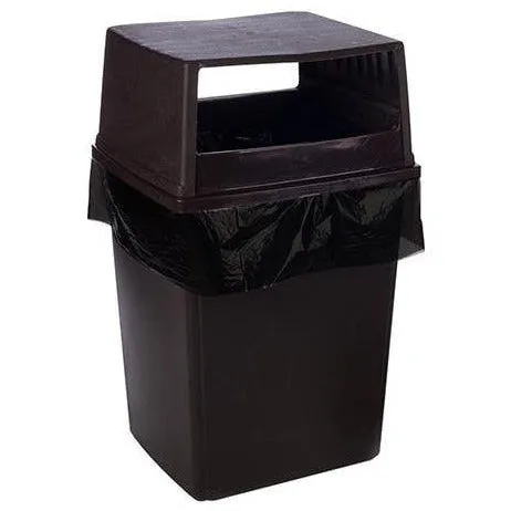 LDPE Trash Bags & Can Liners 25 x 17 x 48 x 4 mil - Black