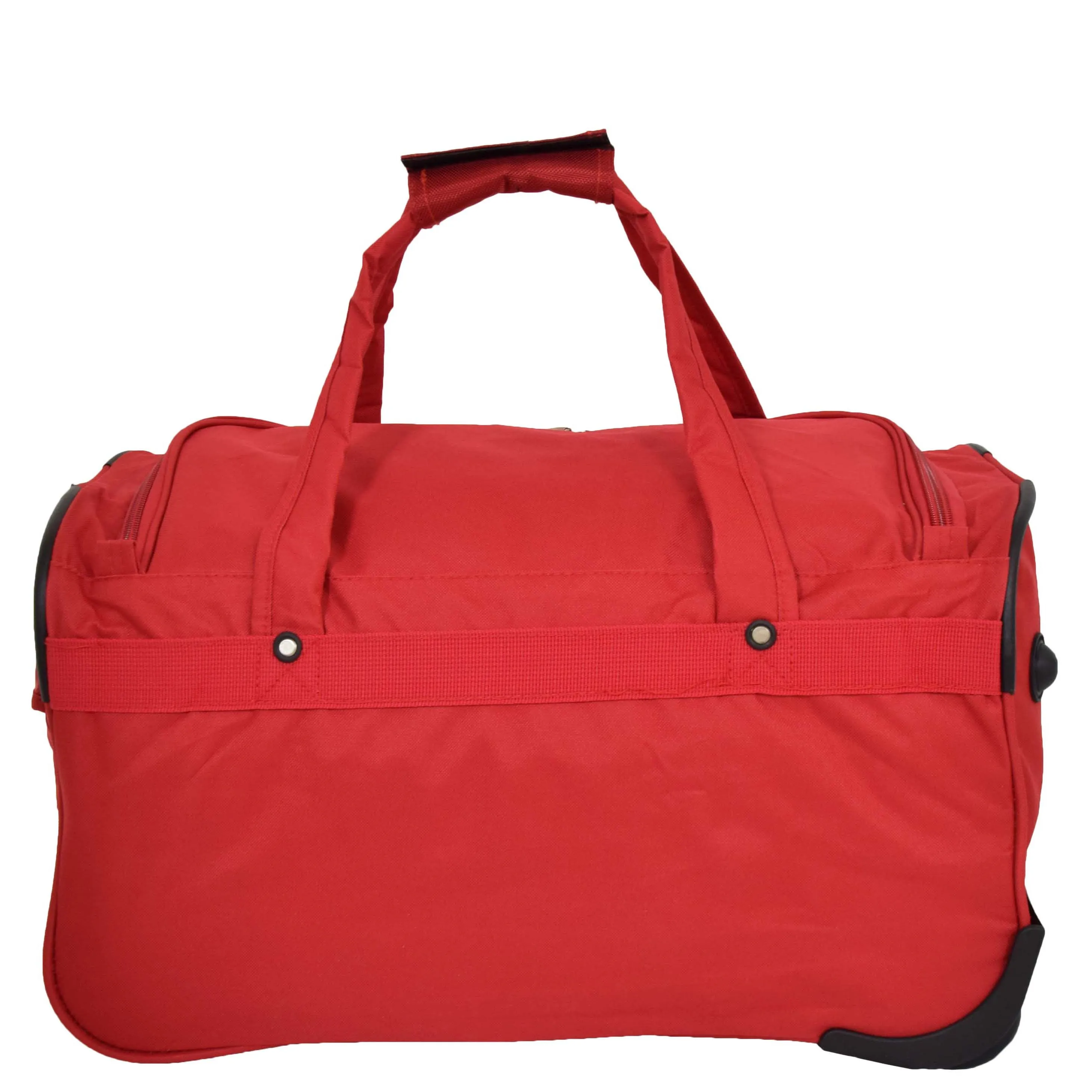 Lightweight Mid Size Holdall with Wheels HL452 Red