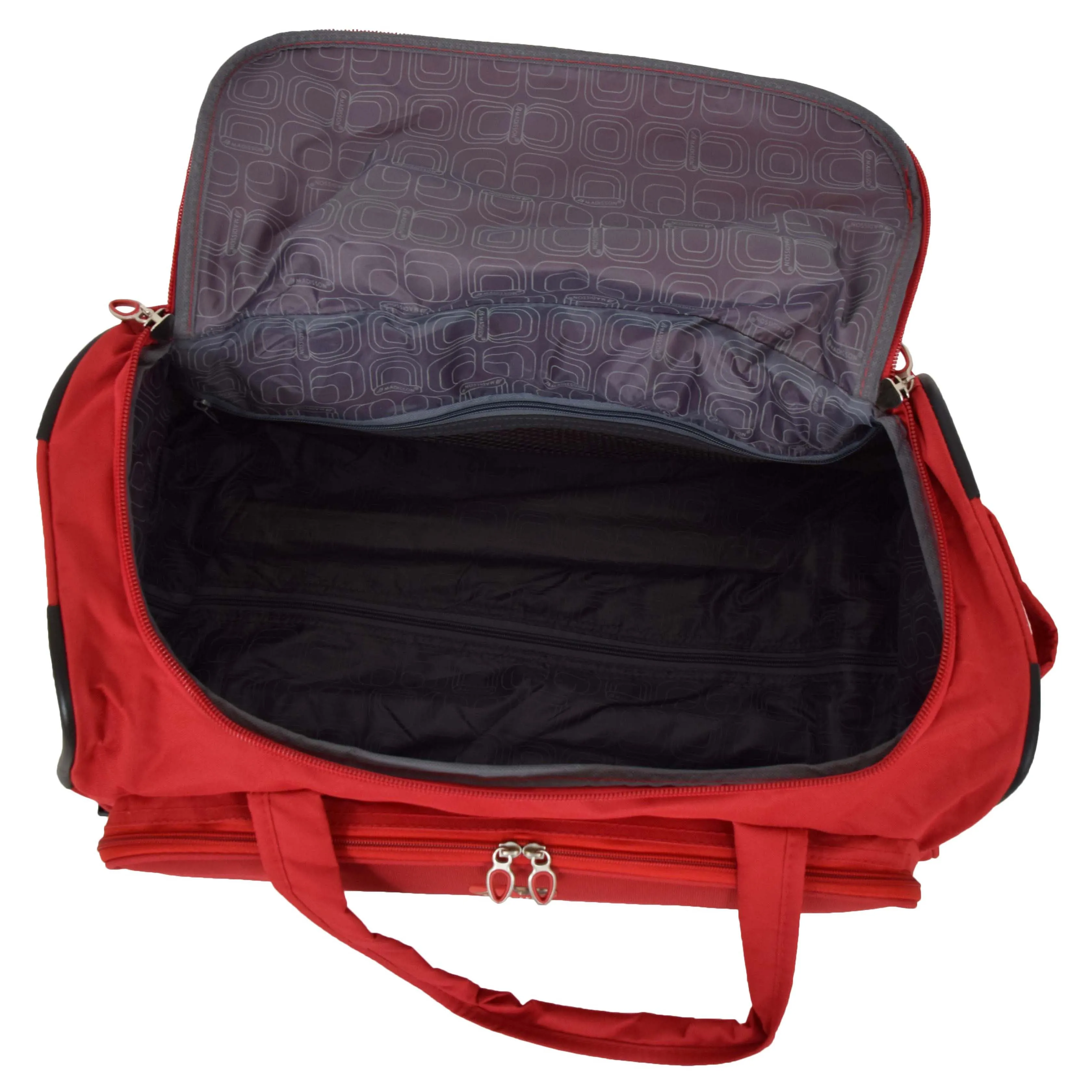 Lightweight Mid Size Holdall with Wheels HL452 Red