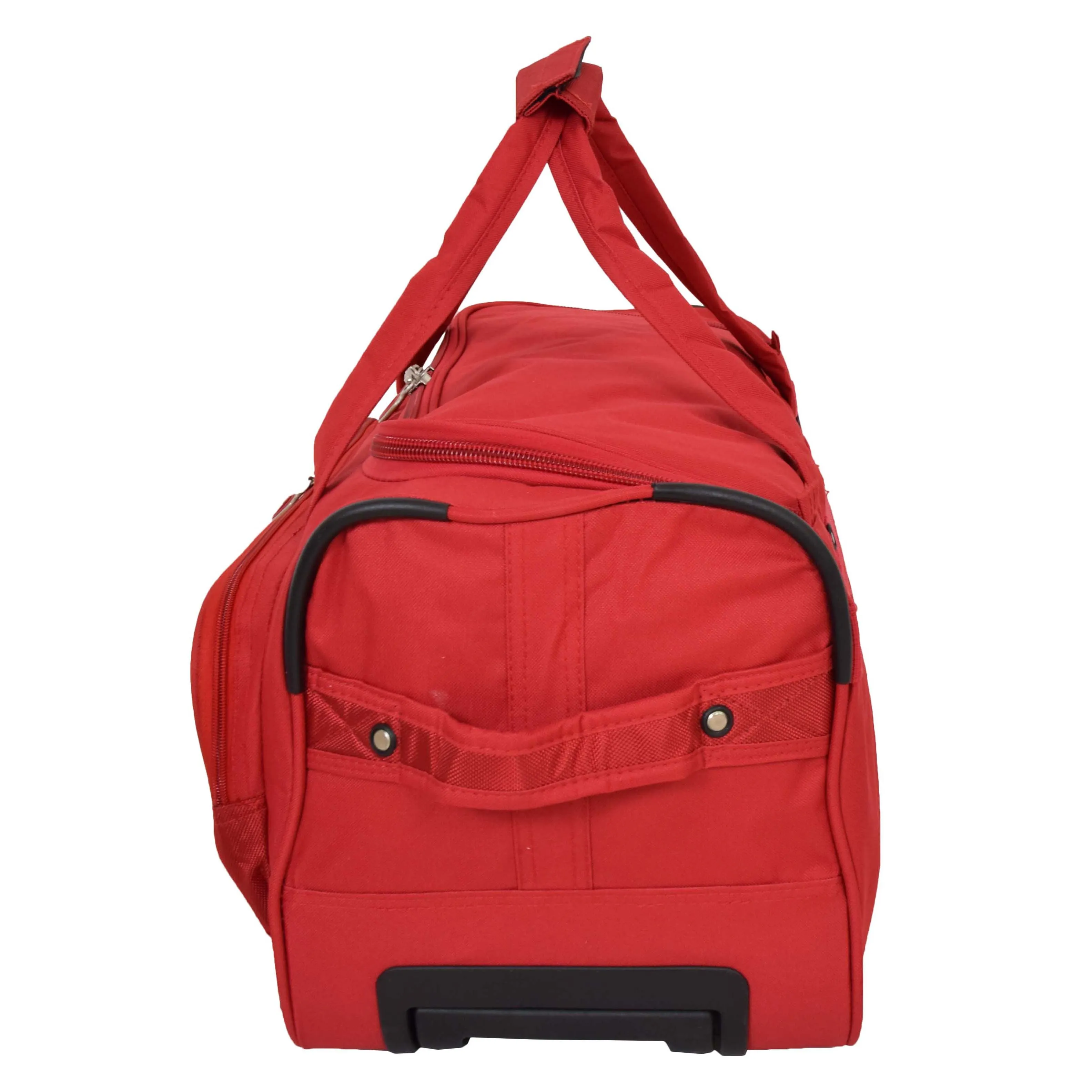 Lightweight Mid Size Holdall with Wheels HL452 Red