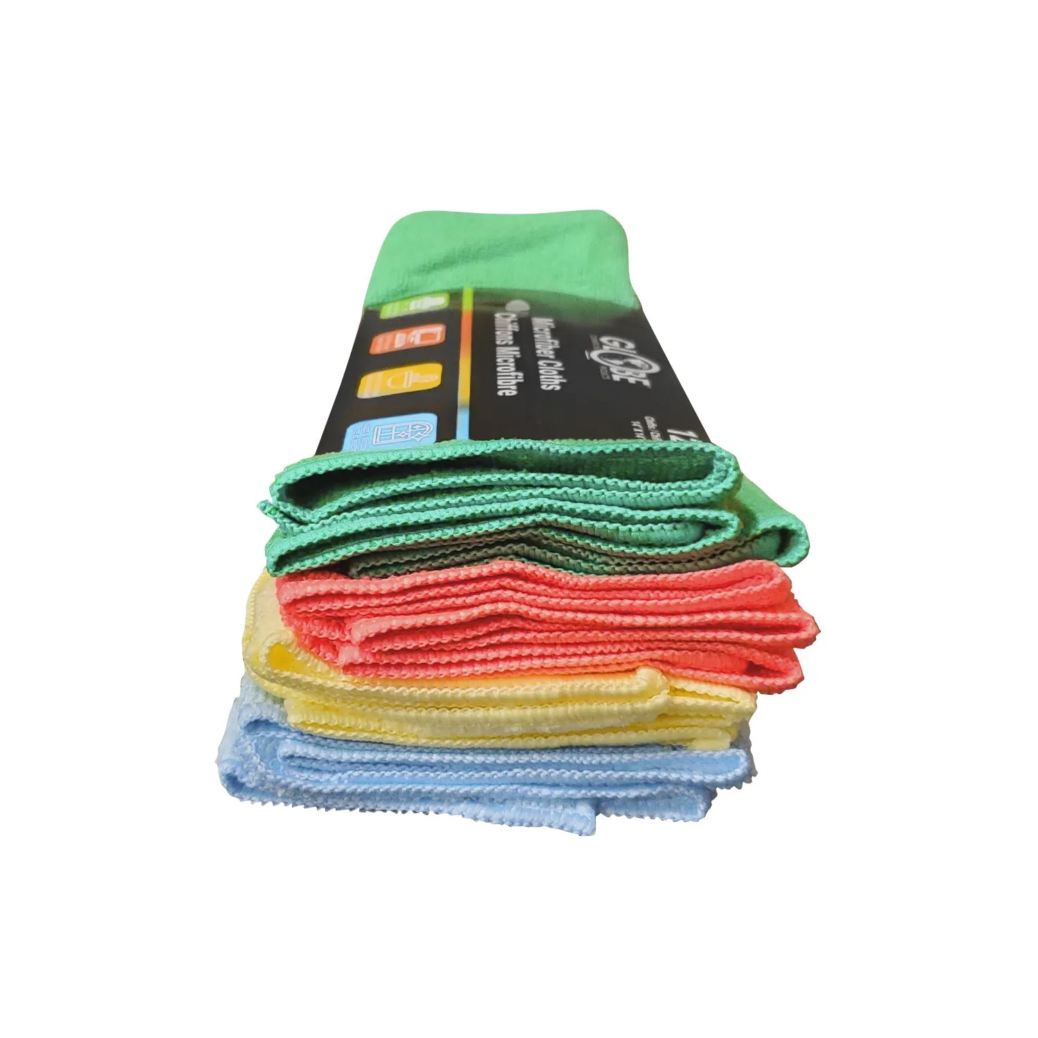 Microfiber Cloths - Globe 14" x 14" 240 Gsm, Assorted, 3199