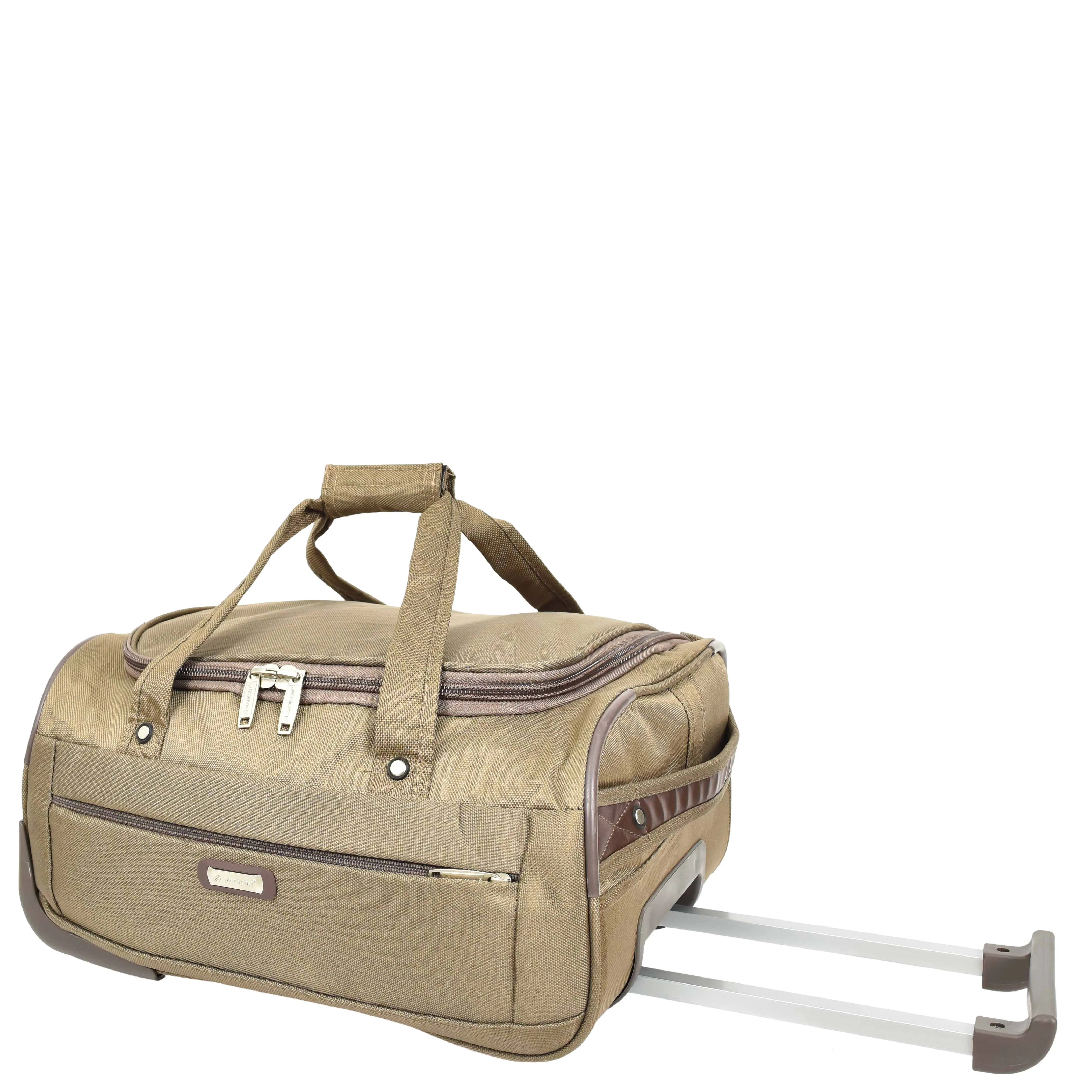 Overnight Wheeled Holdall Travel Bag A405 Beige