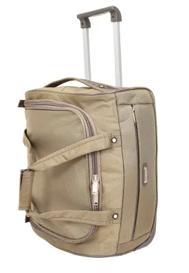 Overnight Wheeled Holdall Travel Bag A405 Beige
