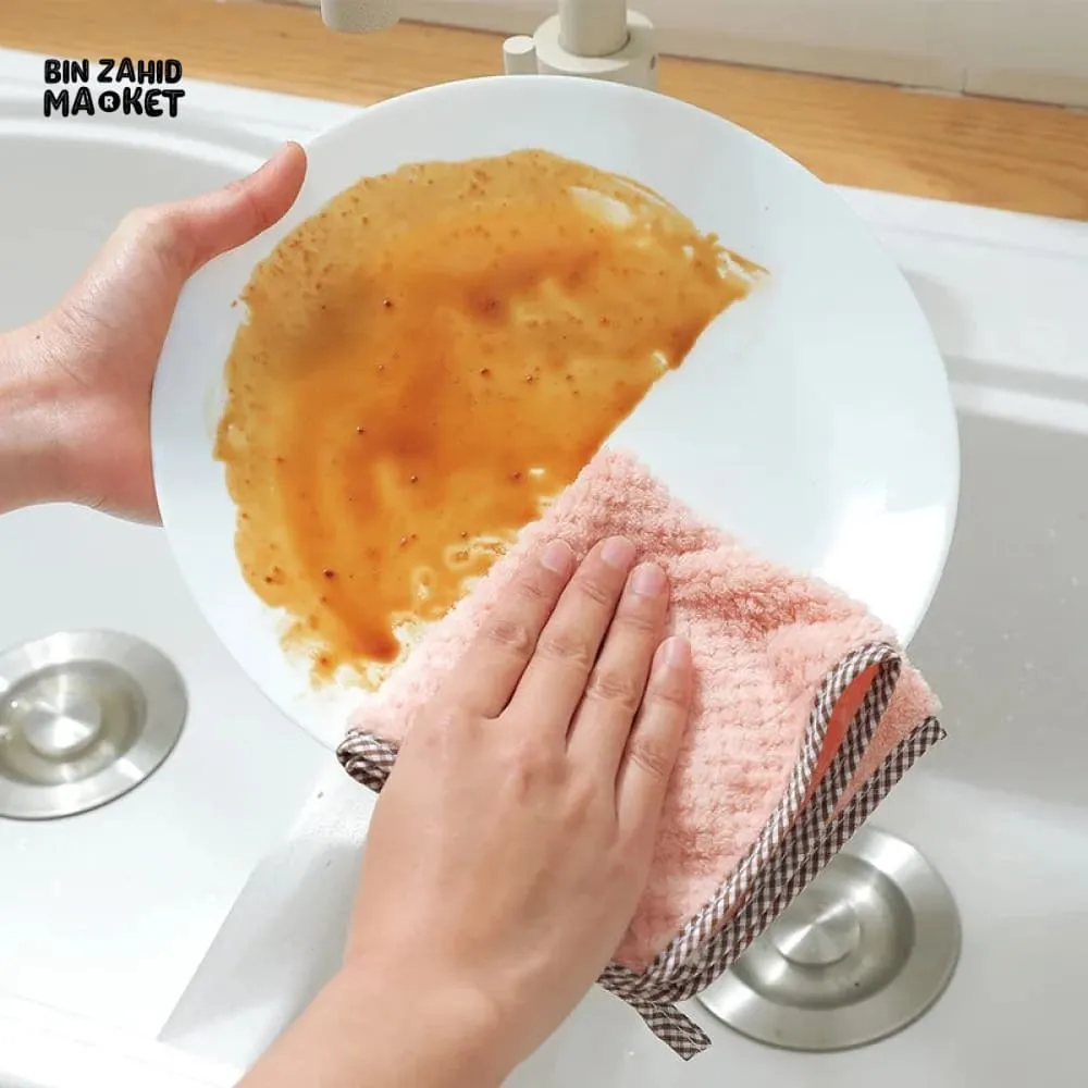 PACK OF 4 MICROFIBER KITCHEN DISH CLOTH