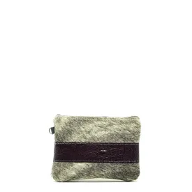 Purse Organizer - Grey Brindle w/ Amethyst Croc
