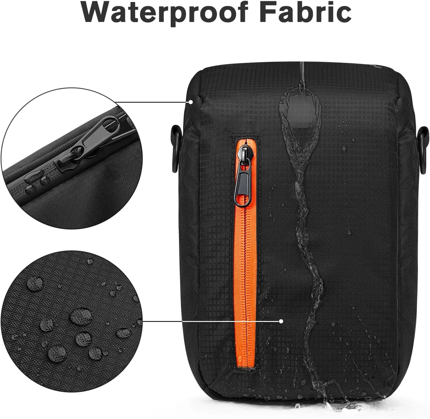 S-ZONE Camera Insert Bag Waterproof Lens Cube Case Compatible with Nikon Canon