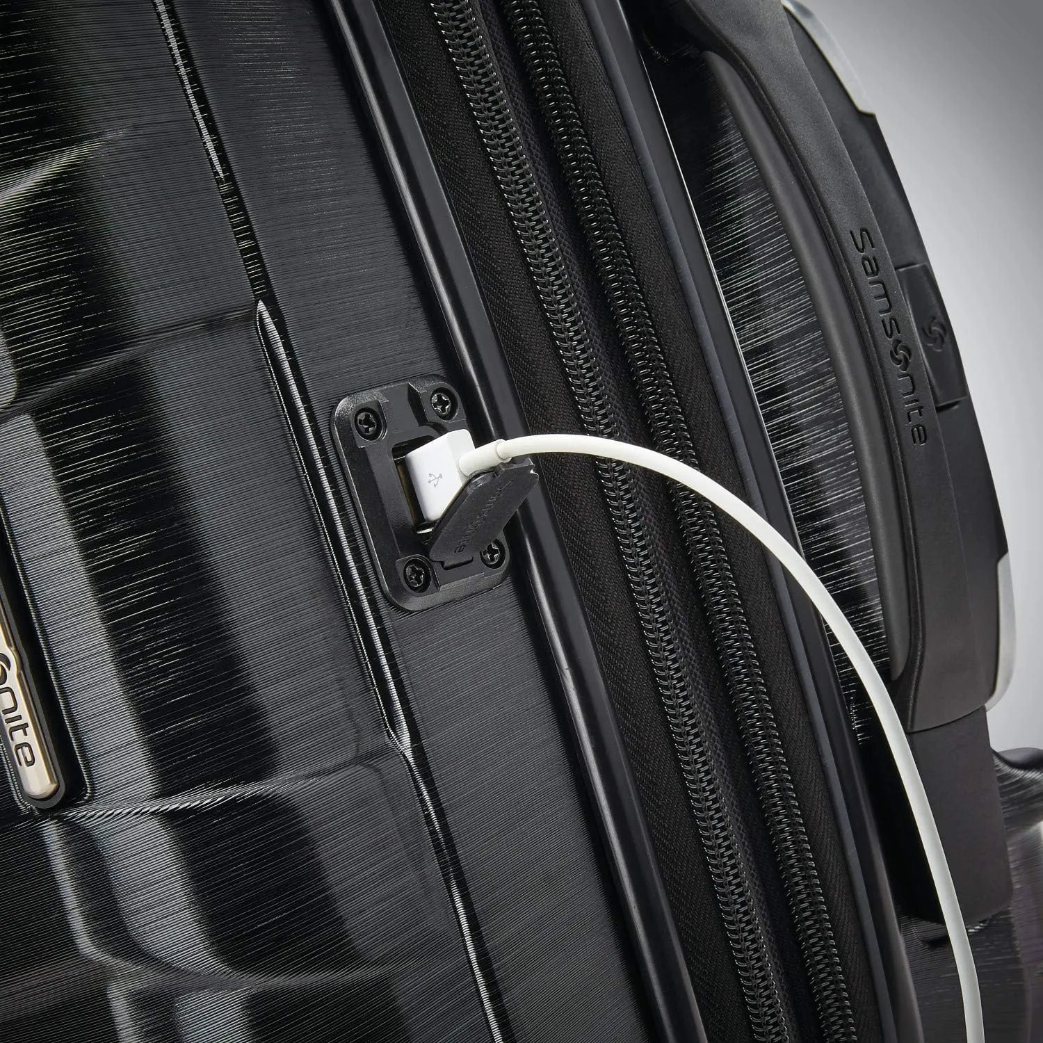 Samsonite Centric 2 Hardside Expandable Luggage with Spinner Wheels, Black, Carry-On 20-Inch