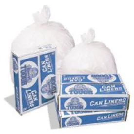 TRASHBAG/ Medium Duty/ 24"w x 32"h .45 mil White Item# MT331XW