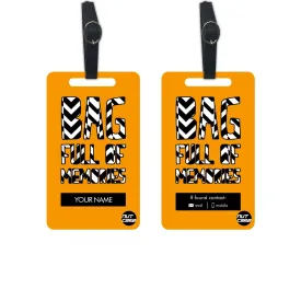 Travel Luggage Tags for Men Add Name Set of 2 - Memories