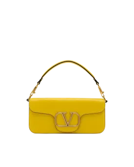 V Logo Fold-Over Shoulder Bag
