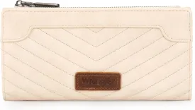 Wrangler Minimalist Wallet for Women Credit Card Wallet Ladies Travel Wallets Monederos de Mujer Card Cases & Money Organizers with Smooth Zippers Tan